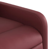 Fauteuil de massage inclinable Rouge bordeaux Similicuir