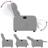 Fauteuil inclinable Gris clair Tissu
