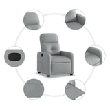 Fauteuil inclinable Gris clair Tissu