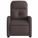 Fauteuil inclinable Marron foncé Tissu