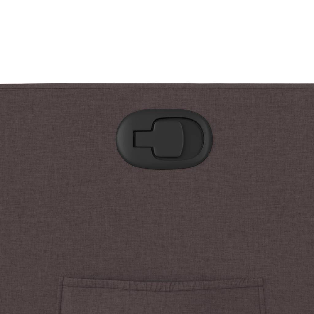 Fauteuil inclinable Marron foncé Tissu