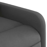 Fauteuil de massage inclinable Gris foncé Tissu