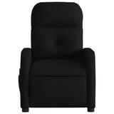 Fauteuil de massage inclinable Noir Tissu