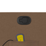 Fauteuil de massage inclinable Marron Tissu