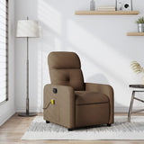 Fauteuil de massage inclinable Marron Tissu