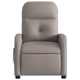 Fauteuil de massage inclinable Taupe Tissu