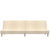 Canapé-lit à 2 places crème tissu