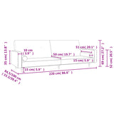 Canapé-lit à 2 places avec deux oreillers Jaune Velours