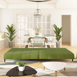 Canapé-lit à 2 places vert clair velours