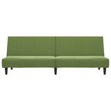 Canapé-lit à 2 places vert clair velours