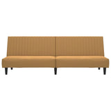 Canapé-lit à 2 places marron velours