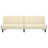 Canapé-lit à 2 places crème velours