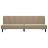 Canapé-lit 2 places cappuccino similicuir