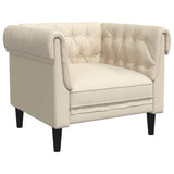 Fauteuil Chesterfield lin