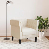 Fauteuil Chesterfield lin