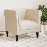 Fauteuil Chesterfield lin