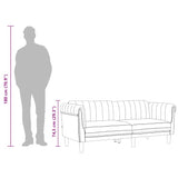 Canapé à 3 places vert foncé velours