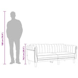 Canapé à 3 places crème velours