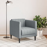 Fauteuil gris clair tissu