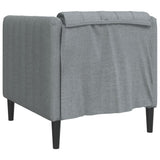Fauteuil gris clair tissu