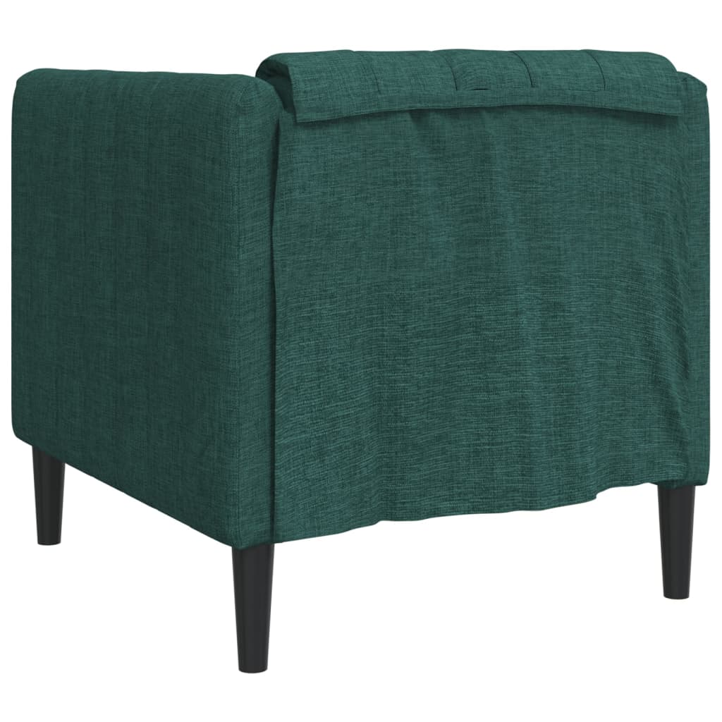 Fauteuil vert foncé tissu