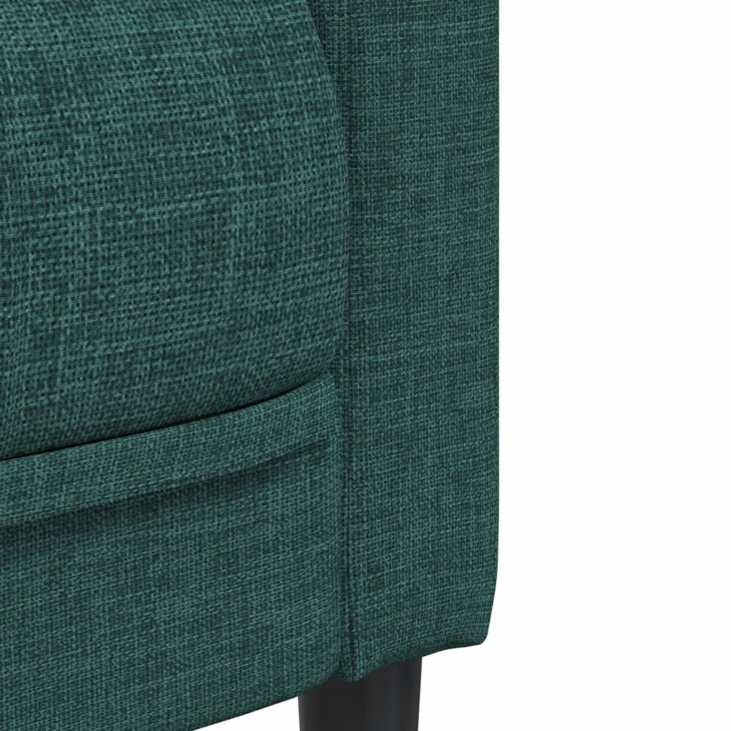 Fauteuil vert foncé tissu