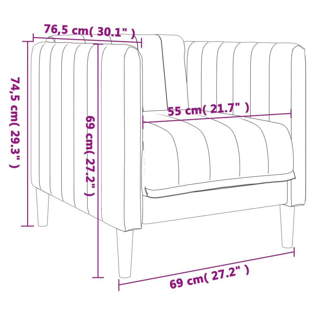 Fauteuil vert foncé tissu