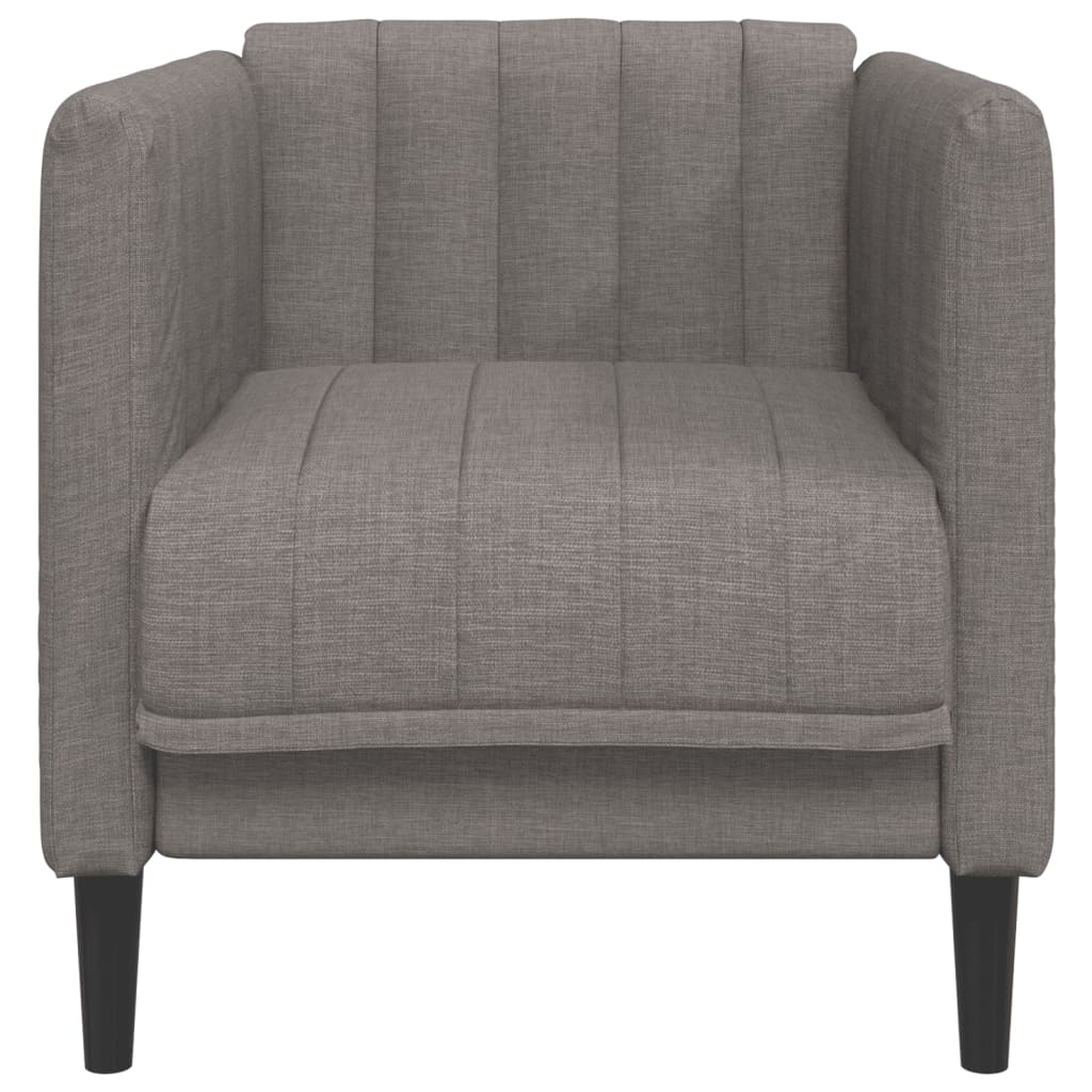 Fauteuil taupe tissu