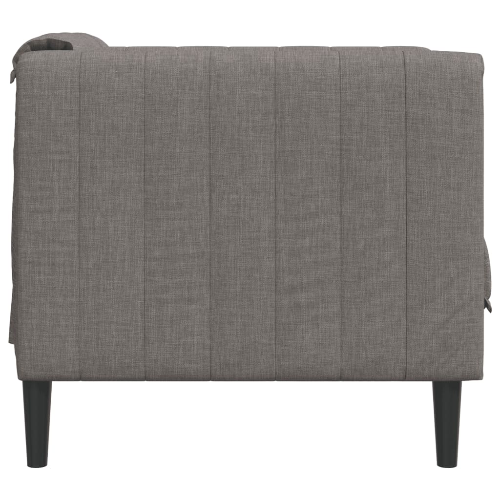 Fauteuil taupe tissu