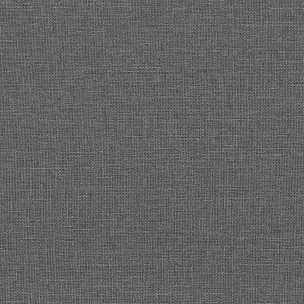 Canapé à 2 places gris foncé tissu