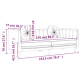 Canapé avec coussins 3 places vert foncé velours