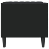 Fauteuil Chesterfield noir similicuir
