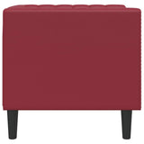 Fauteuil Chesterfield rouge bordeaux similicuir