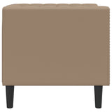 Fauteuil Chesterfield cappuccino similicuir