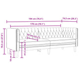 Canapé à 3 places Chesterfield marron similicuir
