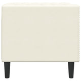 Fauteuil Chesterfield crème velours