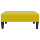 Ensemble de canapés 2 pcs avec coussins jaune velours