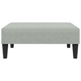 Ensemble de canapés 2 pcs gris clair velours