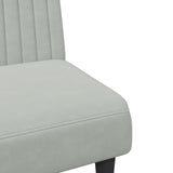 Ensemble de canapés 2 pcs gris clair velours