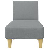 Ensemble de canapés 2 pcs gris clair tissu