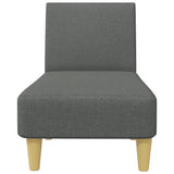 Ensemble de canapés 2 pcs gris foncé tissu