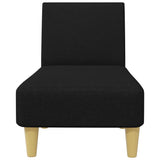 Ensemble de canapés 2 pcs noir tissu