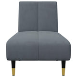 Ensemble de canapés 2 pcs gris foncé velours