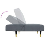 Ensemble de canapés 2 pcs gris foncé velours