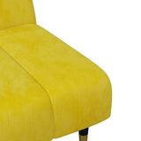 Ensemble de canapés 2 pcs jaune velours