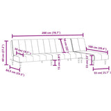 Ensemble de canapés 2 pcs jaune velours