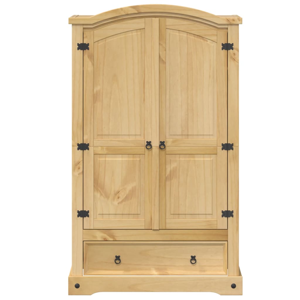 Armoire « Corona » 101 x 52 x 170 cm Bois massif Pin