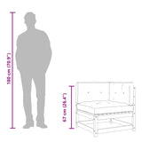 Canapé à 3 places Gris foncé 210 cm Tissu