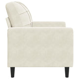 Fauteuil Crème 60 cm Velours