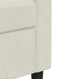 Canapé à 2 places Crème 140 cm Velours